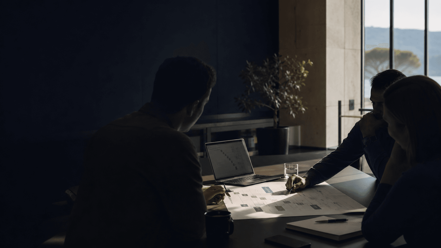 Anonymous client workshop planning a B2B sales motion